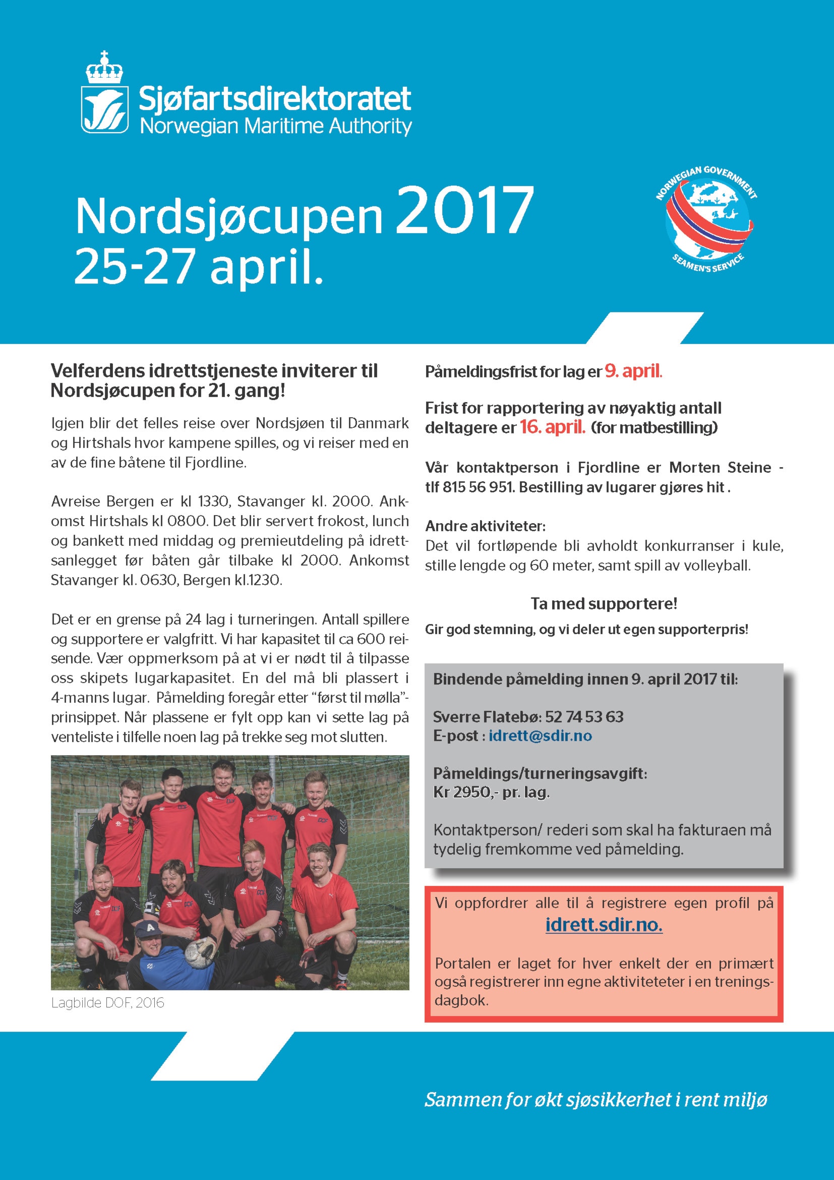 Invitasjon Nordsjøcupen 2017
